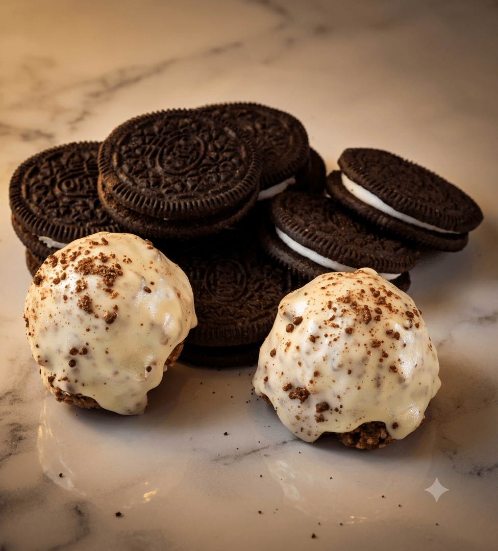 Cookies & Cream Crunchy Chocolate Protein Balls – 12g Protein