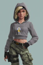 Load image into Gallery viewer, “Salty” Crop Top Hoodie