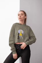 Load image into Gallery viewer, “Salty” Crop Top Hoodie