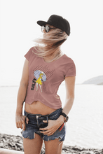 Load image into Gallery viewer, Women’s Relaxed V-Neck T-Shirt - “Salty”