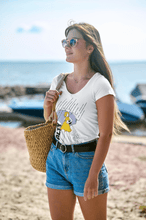 Load image into Gallery viewer, Women’s Relaxed V-Neck T-Shirt - “Salty”