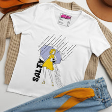 Load image into Gallery viewer, Women’s Relaxed V-Neck T-Shirt - “Salty”