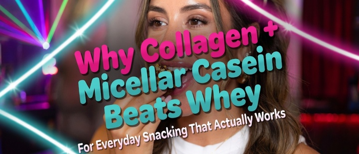 Why Collagen + Micellar Casein Beats Whey for Everyday High-Protein Snacking (Joints, Satiety & No Bloat)