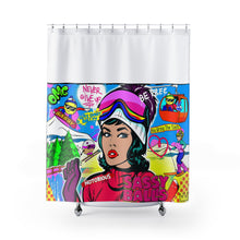 Load image into Gallery viewer, Shower Curtain Winter Pop Art
