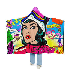 Blanket Hooded, Winter Pop Art