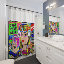 Load image into Gallery viewer, Shower Curtain Motto pop Art
