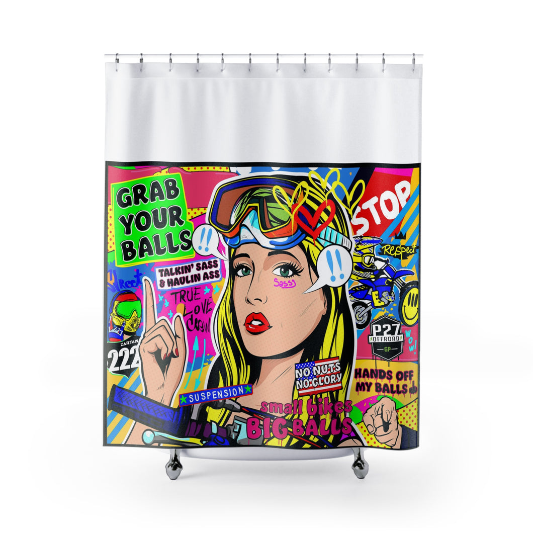 Shower Curtain Motto pop Art