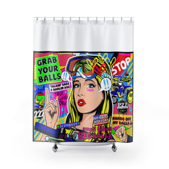 Shower Curtain Moto pop Art