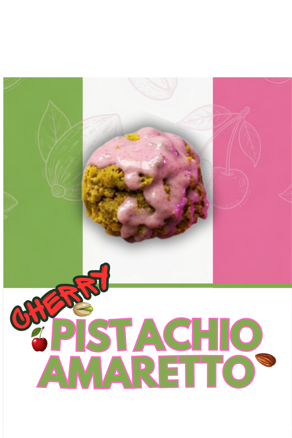 Cherry Pistachio Amaretto Energy Bite