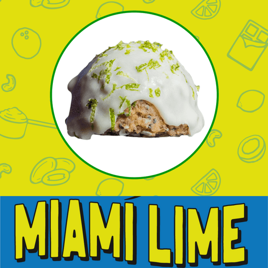 Key Lime Pie Energy Bites made with fresh squeezed lemons (Limited Edition Seasonal Release)