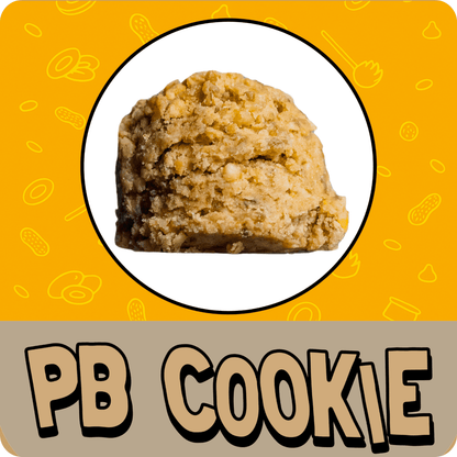 Peanut butter cookie–inspired protein ball with peanut crumble.
