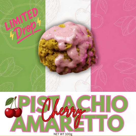 Pistachio Cherry Amaretto Protein Balls (Toasted Pistachio Cherry Italian Amaretto Protein Snacks)