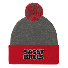 Pom-Pom Beanie Sassy Balls