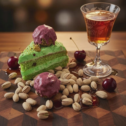Pistachio Cherry Amaretto Protein Balls (Toasted Pistachio Cherry Italian Amaretto Protein Snacks)