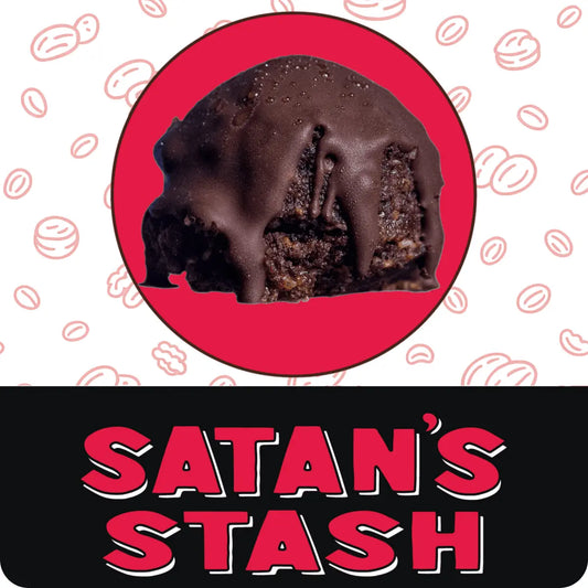 Satan's Stash Coffee Dark Chocolate Sea Salt Energy Bites