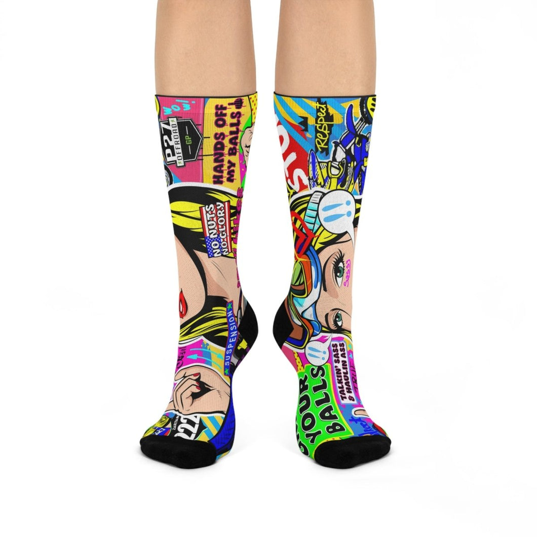 Socks Moto Pop Art