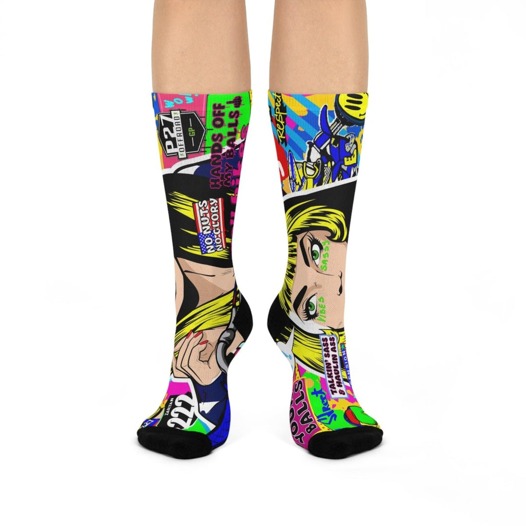 Socks Moto Pop Art