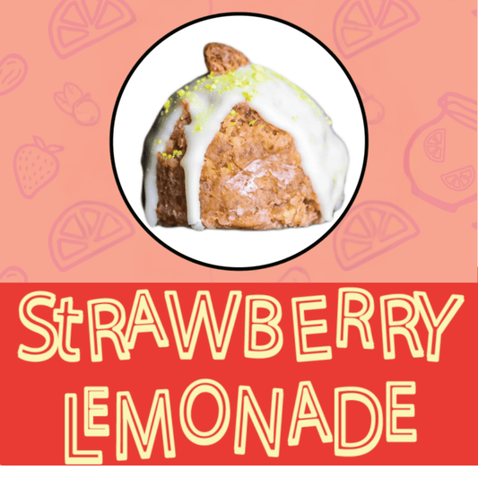 Strawberry Lemonade Energy Bites, made with real lemons and dried strawberries (Seasonal Limited Release)
