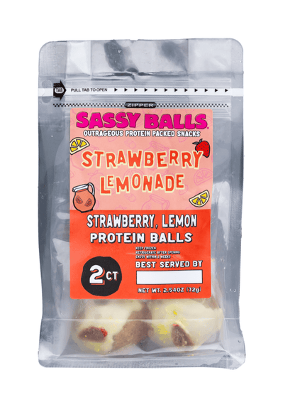 Strawberry Lemonade (Seasonal Flavor SOLD OUT) Sassy Balls | Outrageous Protein Packed Snacks