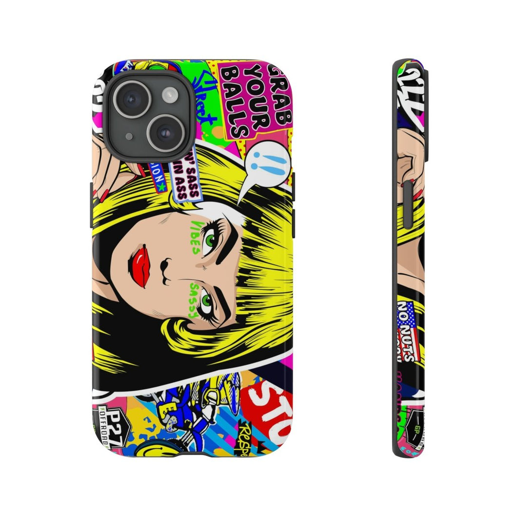 Tough Cases Moto Pop Art; iPhone, Google, Samsung