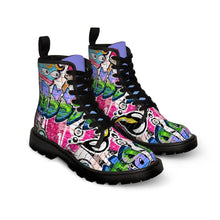 Load image into Gallery viewer, Women&#39;s Graffiti Canvas Boots
