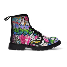 Load image into Gallery viewer, Women&#39;s Graffiti Canvas Boots
