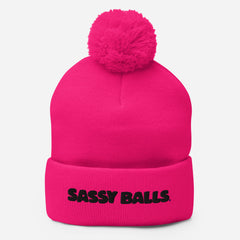 Pom-Pom Beanie Sassy Balls